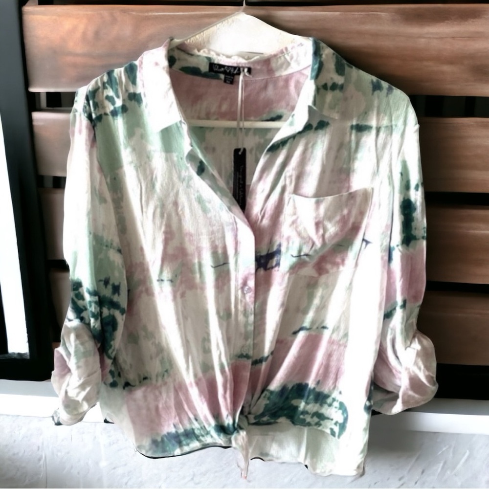 Velvet Heart Tie Dye Top - Size Medium